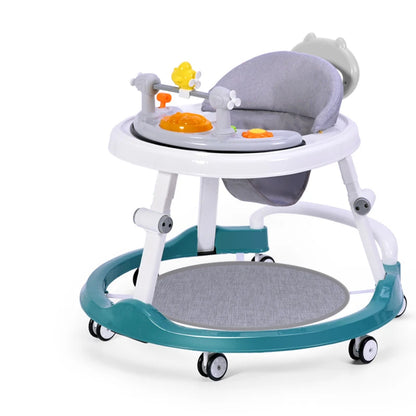 Multifunctional Baby Walker with Music – Anti-Rollover, Anti-Fall, and O-Leg Prevention – Unisex Design for Infants