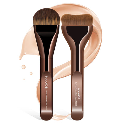 Kit com 2 Pincéis Profissionais para Base – MAANGE