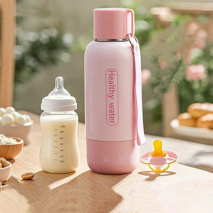 500ml Portable Smart Electric Kettle – Wireless Heating Cup for Baby Formula & Water, 5200mAh Battery, Ideal for Travel & Infant Care