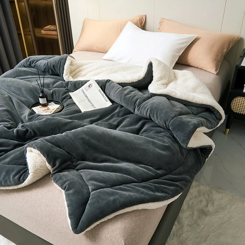 Manta Dupla Face de Lã – Macia e Confortável