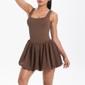 Short dress with a flared skirt