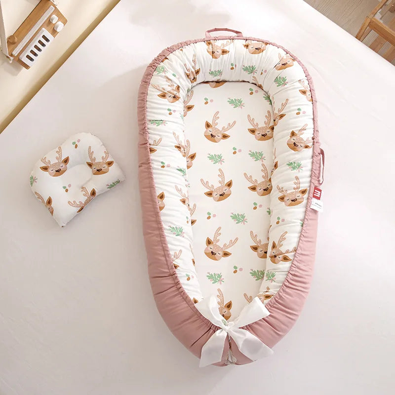 Portable Baby Nest – Adjustable Newborn Lounger