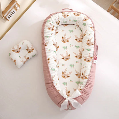 Portable Baby Nest – Adjustable Newborn Lounger