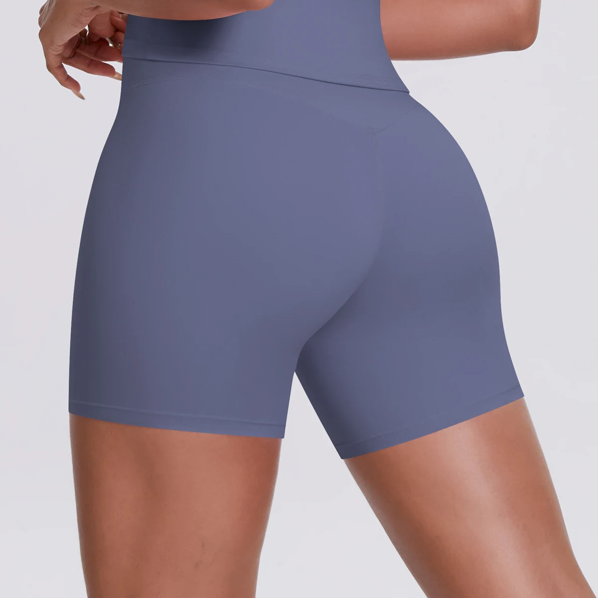 V-waist workout shorts