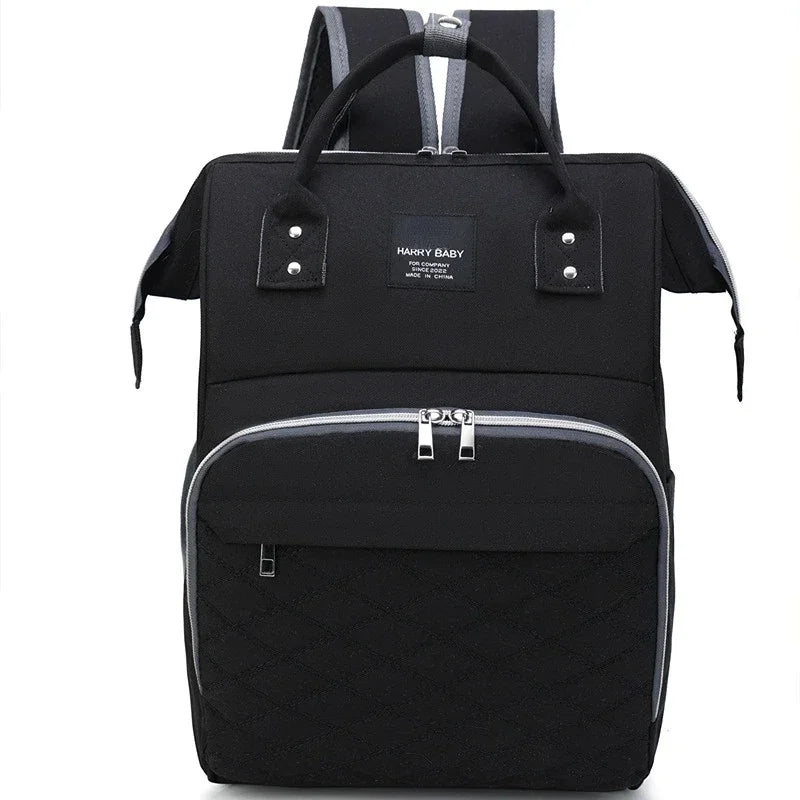 Macroupta Mommy Diaper Bag – Large Capacity Baby Backpack with Changing Mat | Stroller Hanging Nappy Bag for Travel & Nursing