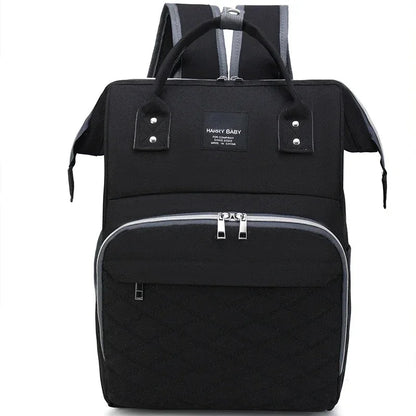 Macroupta Mommy Diaper Bag – Large Capacity Baby Backpack with Changing Mat | Stroller Hanging Nappy Bag for Travel & Nursing