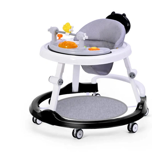 Multifunctional Baby Walker with Music – Anti-Rollover, Anti-Fall, and O-Leg Prevention – Unisex Design for Infants