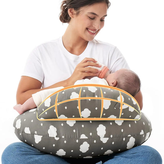 Breastfeeding Nursing Pillow – Wide Support, Removable Cotton Cover