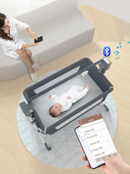 Newborn Baby Bassinet – Movable Cradle & Rocking Bed