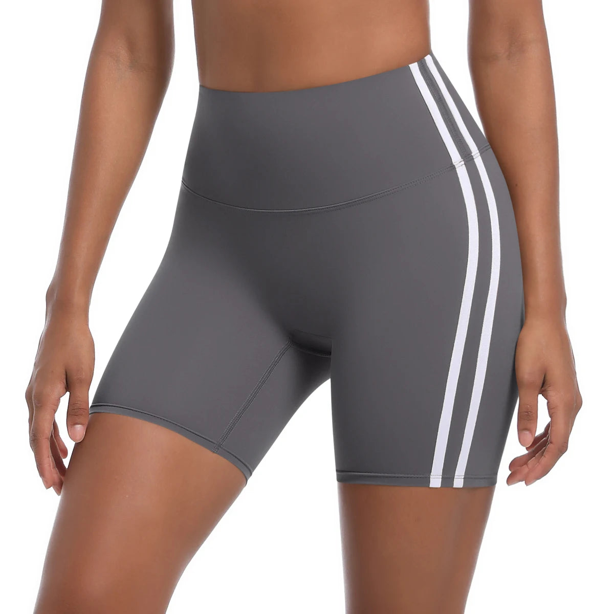 Cyclist shorts with side stripes