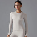 Long sleeve fitted sports t-shirt
