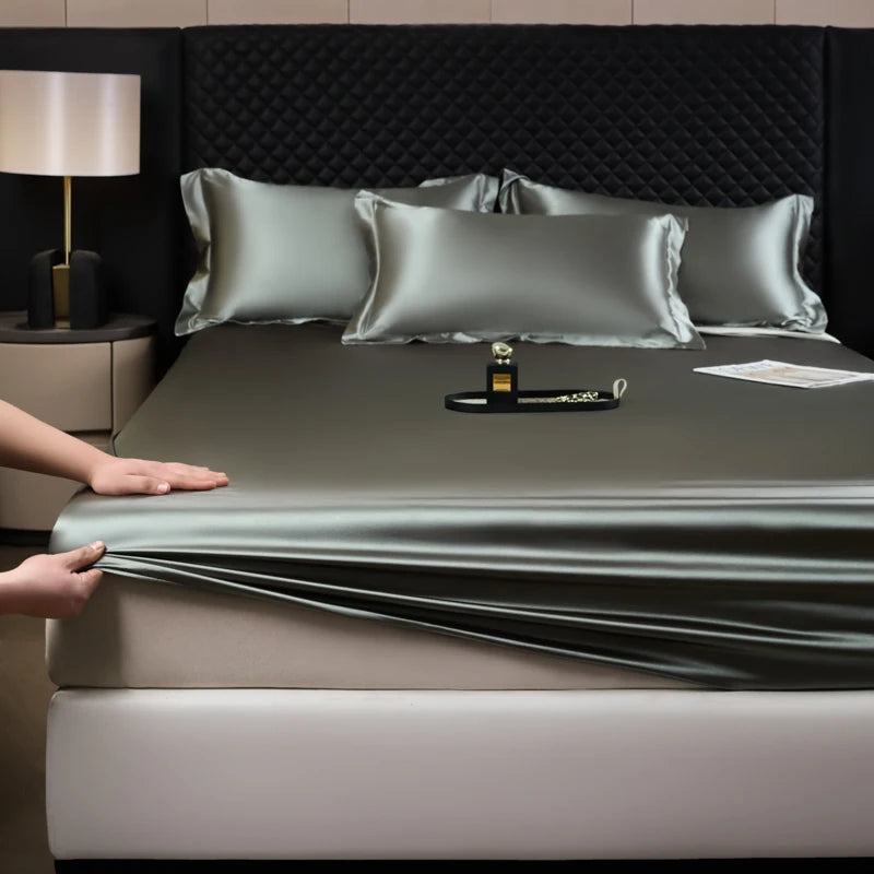 Lençol Fitted de Cetim – Toque Macio e Luxuoso