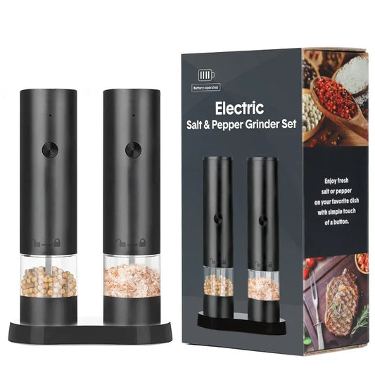 USB Electric Salt & Pepper Grinder – Adjustable & Rechargeable